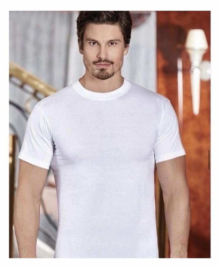 Футболка Berrak collection однотонный белый размер XL
