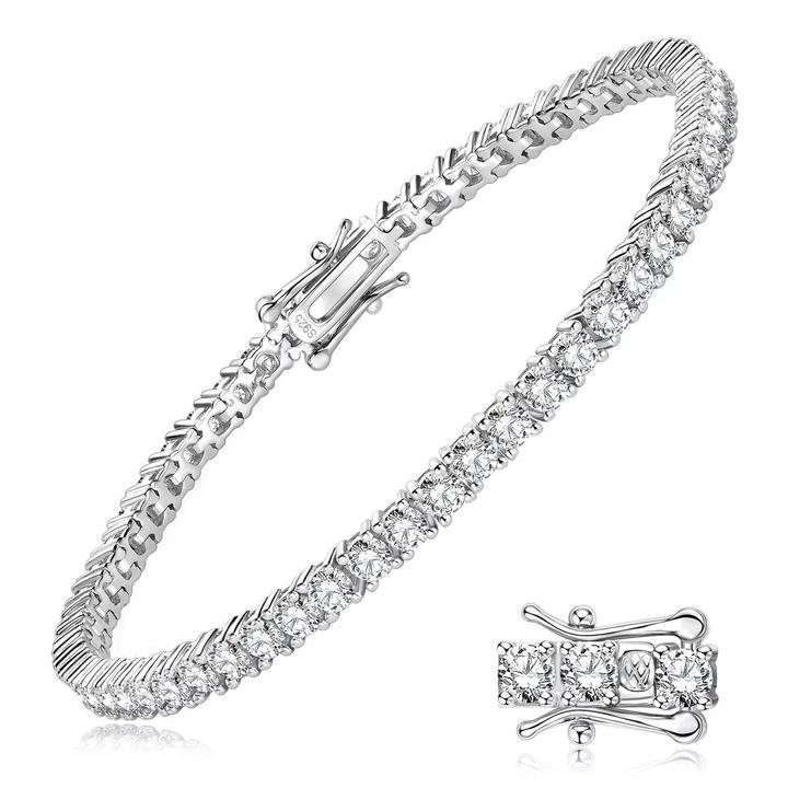 Теннисный браслет 3 mm МУАССАНИТЫ 💎