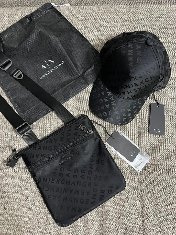 Armani AX барсетки и кепка