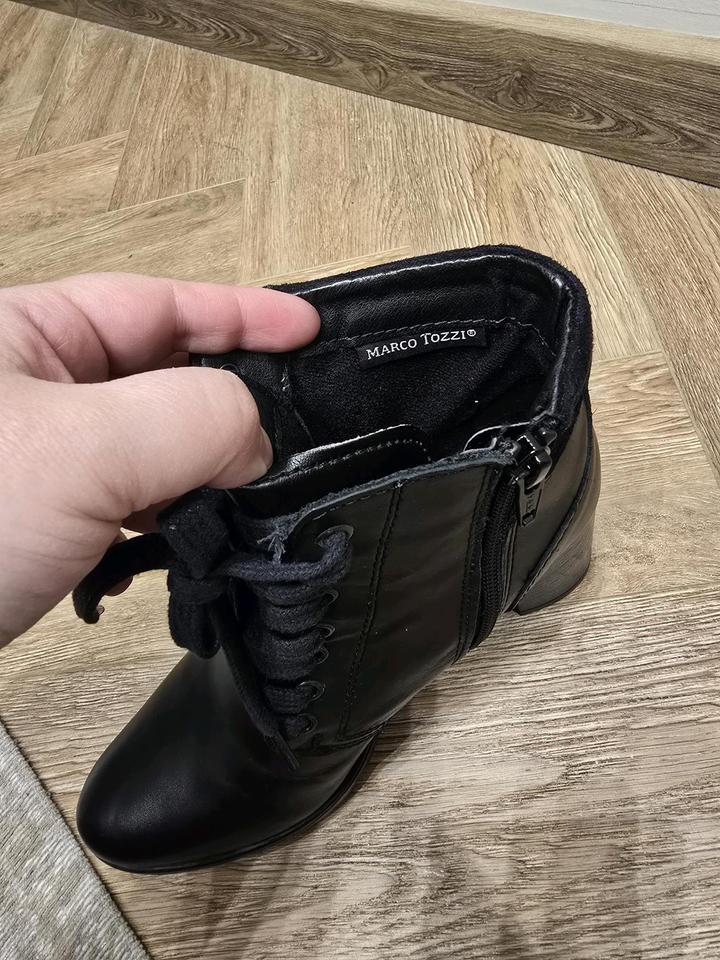 Кожанные ботильоны MARCO TOZZI