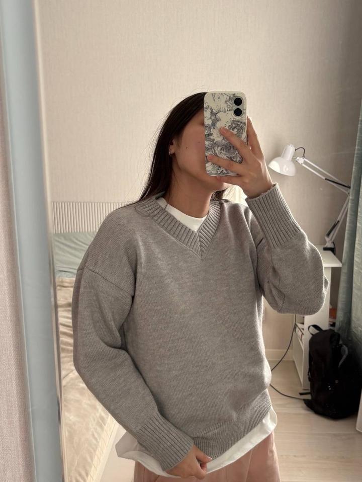 Базовый серый свитер