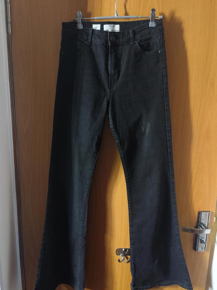 Джинсы.Клёш.Черные.