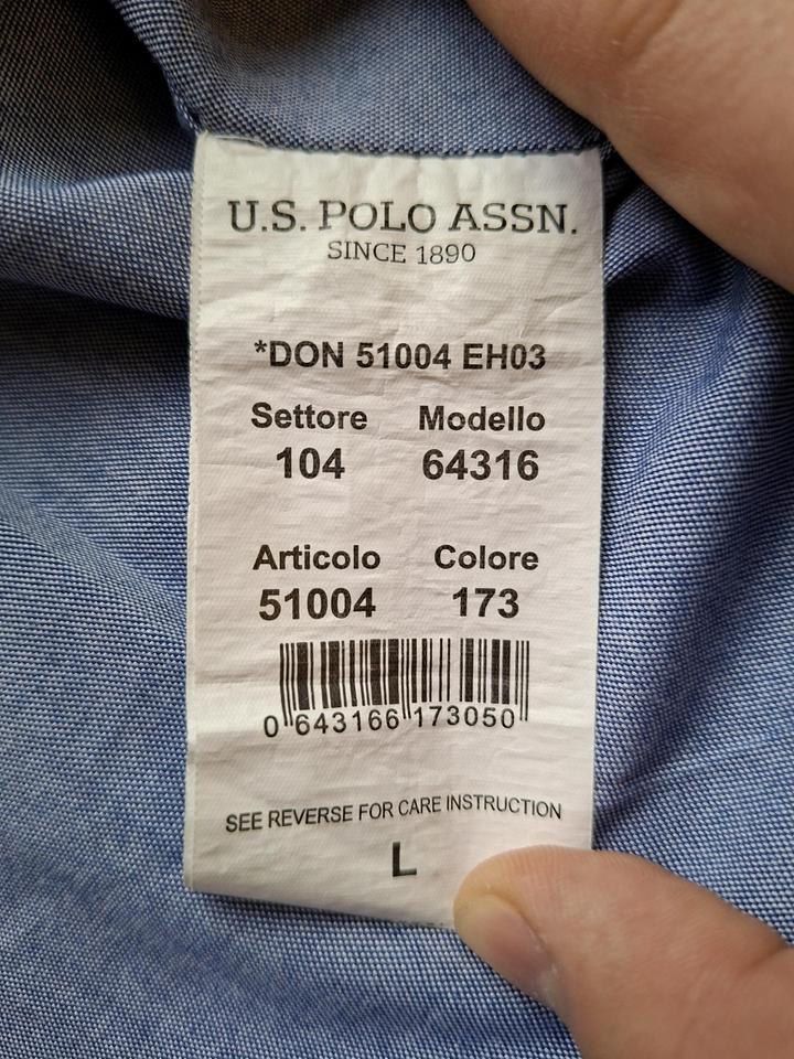 Мужская рубашка U.S. Polo Assn, размер L