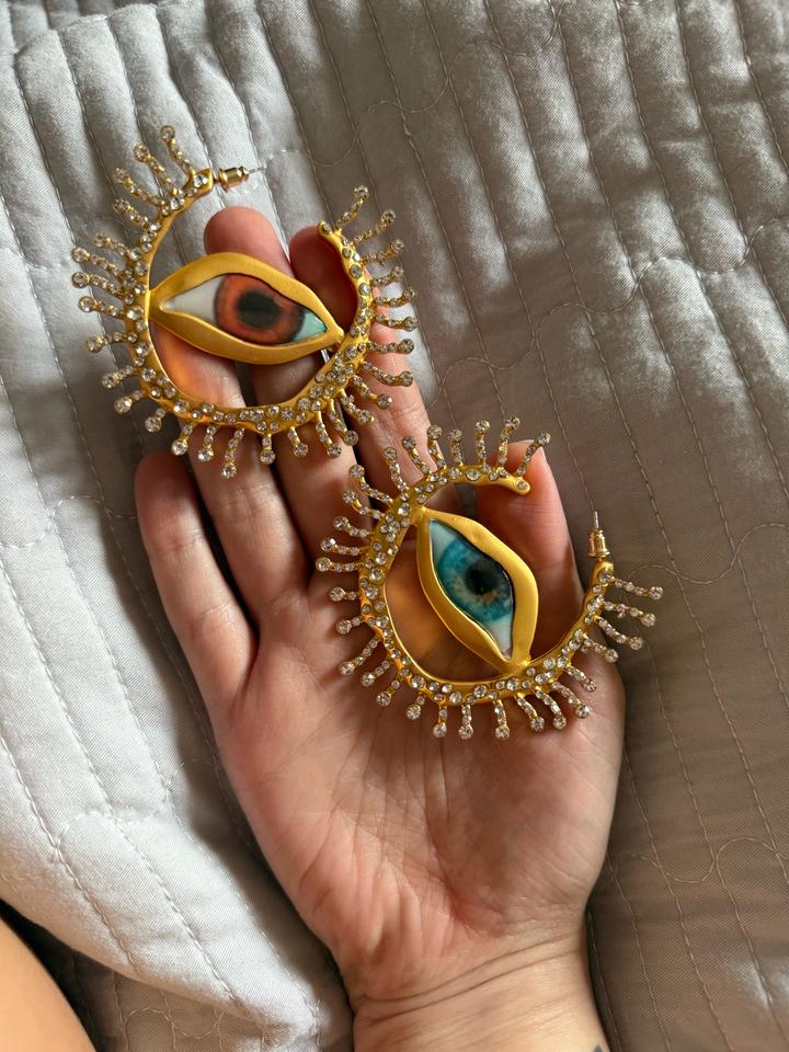 Серьги глаза