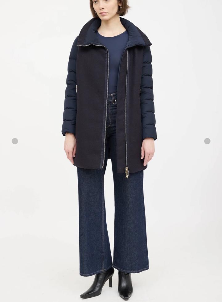 Moncler пуховое пальто