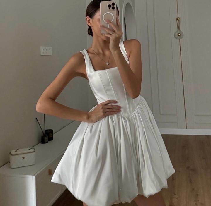 Мини корсетное платье