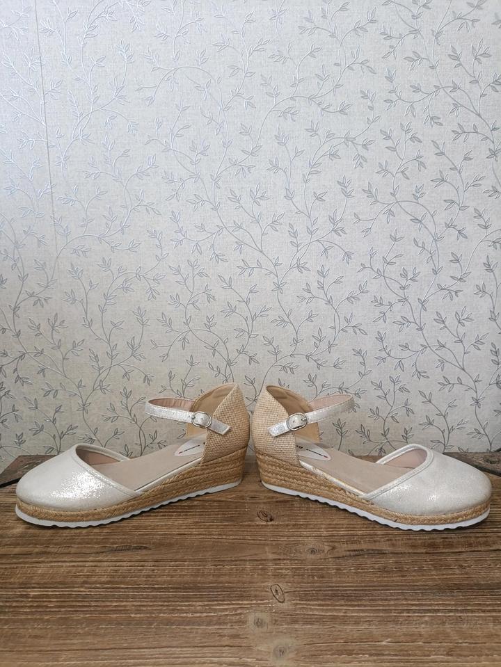 Эспадрильи Испания, цвета шампанского золотистые , р.37,5