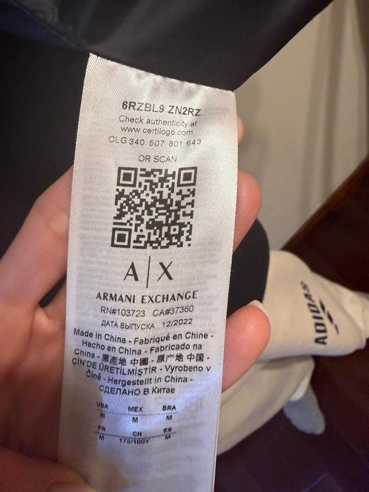 Пуховик зимний Armani