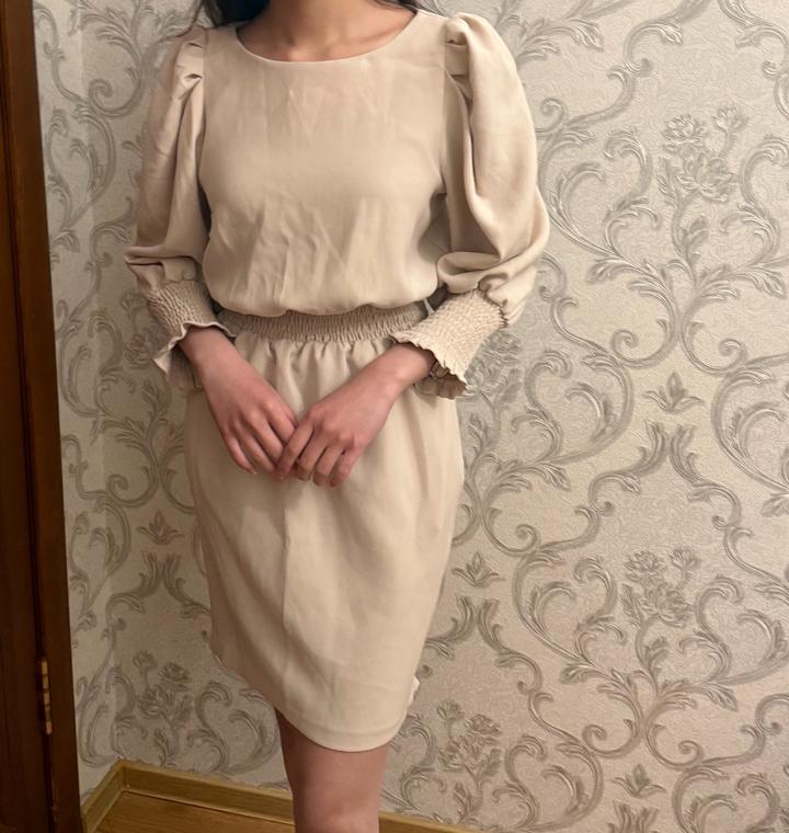 молочное платье Love republic