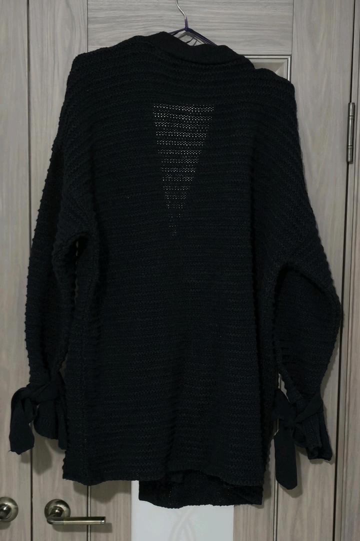 Темно синий кардиган, крупной вязки Promod