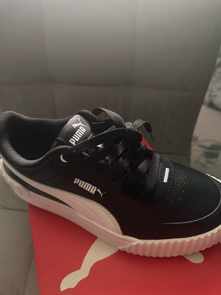 Кеды puma черные с белым