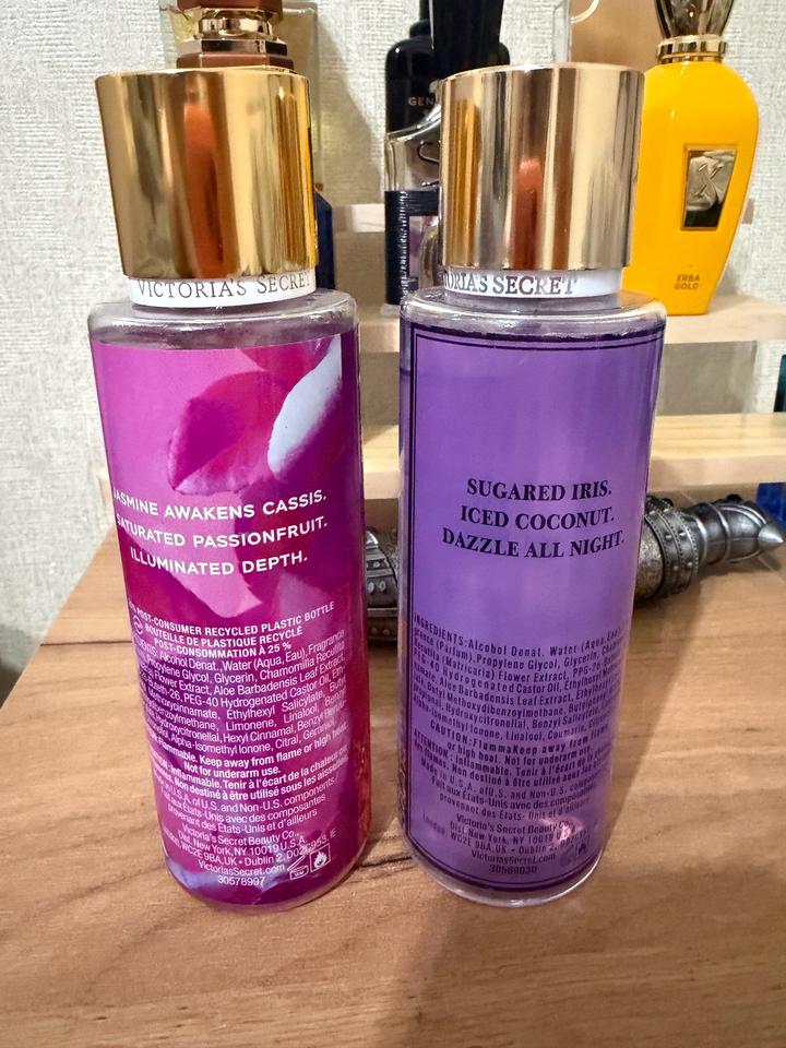 парфюмированные спреи для тела (мисты) от бренда Victoria's Secret из лимитирова