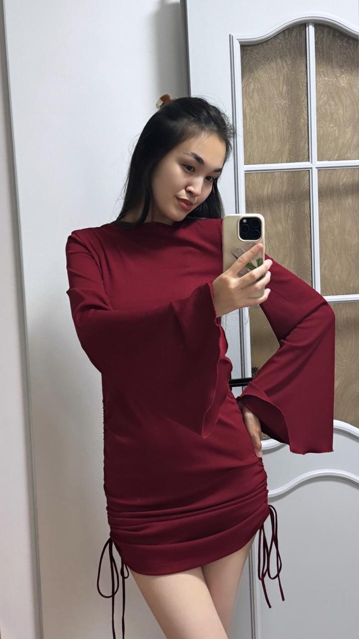 ❤️ Элегантное платье в винном оттенке