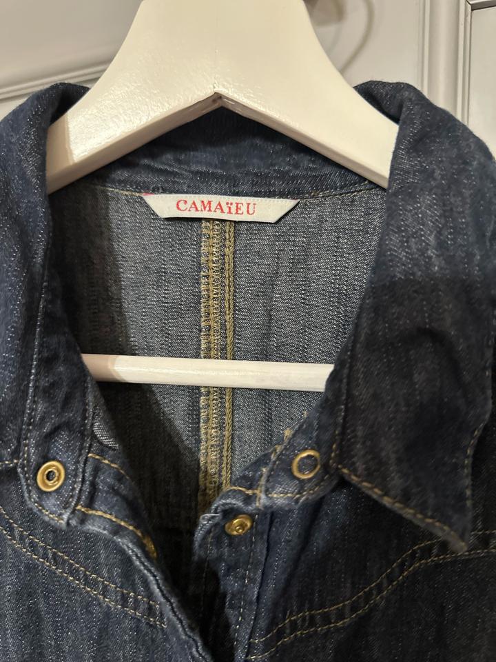 Джинсовое платье-рубашка Camaïeu