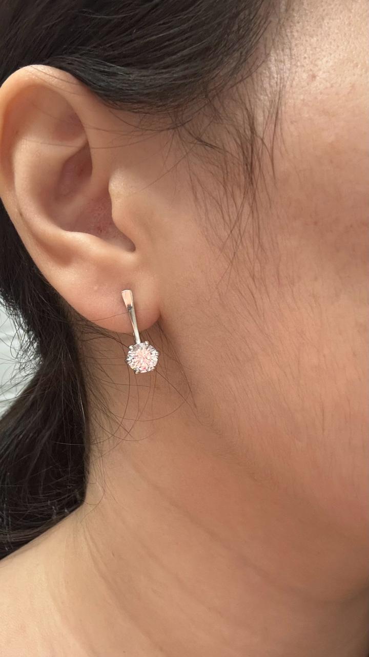 Классические серебряные серьги 925 проба