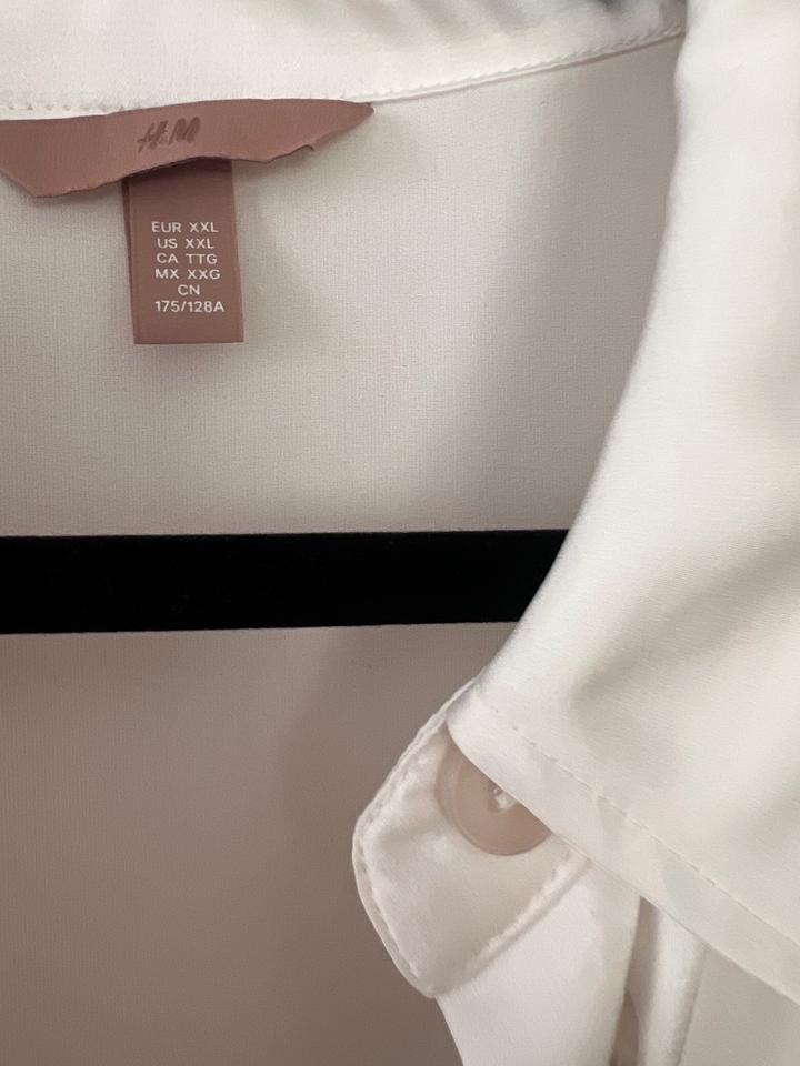 белая рубашка H&M