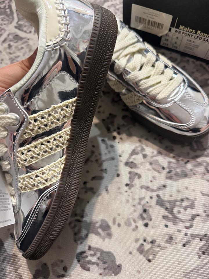 Кроссовки Adidas Samba x Wales Bonner Silver