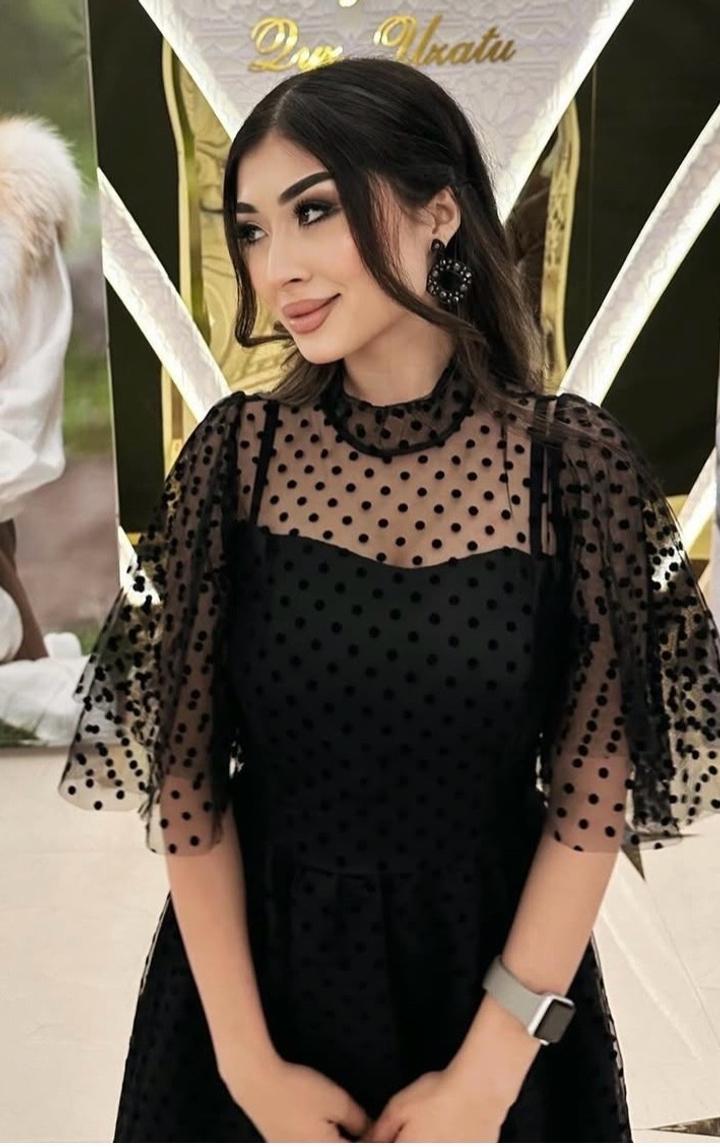 Черная вечерняя платье🖤