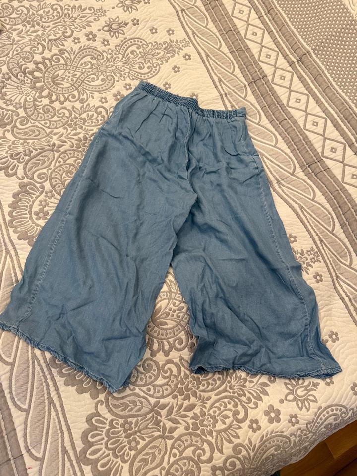 Легкие кюлоты из тонкой джинсы