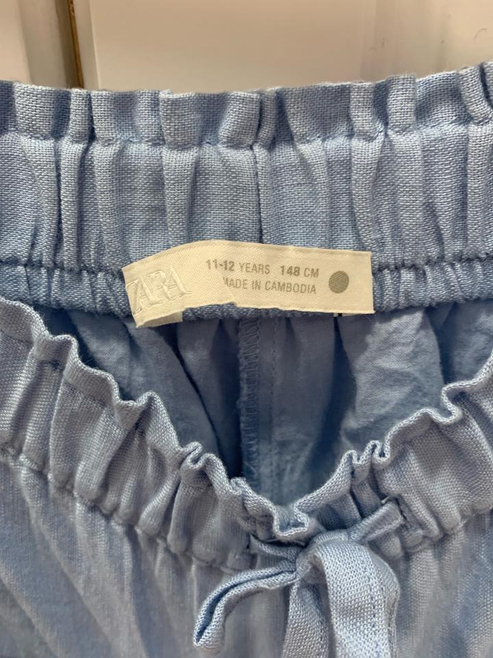 голубая юбка - шорты , для девочки 148 см