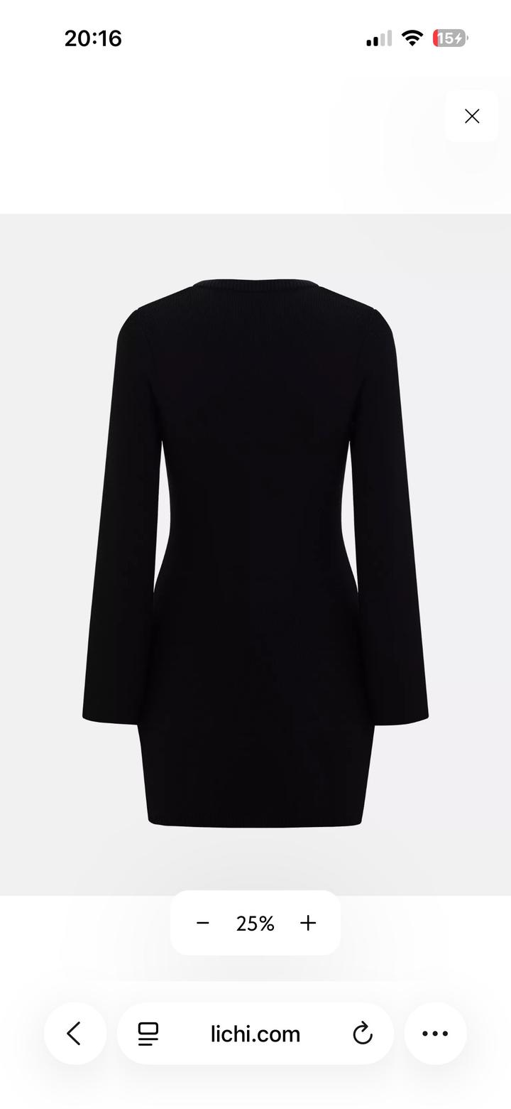 Черное платье Lichi