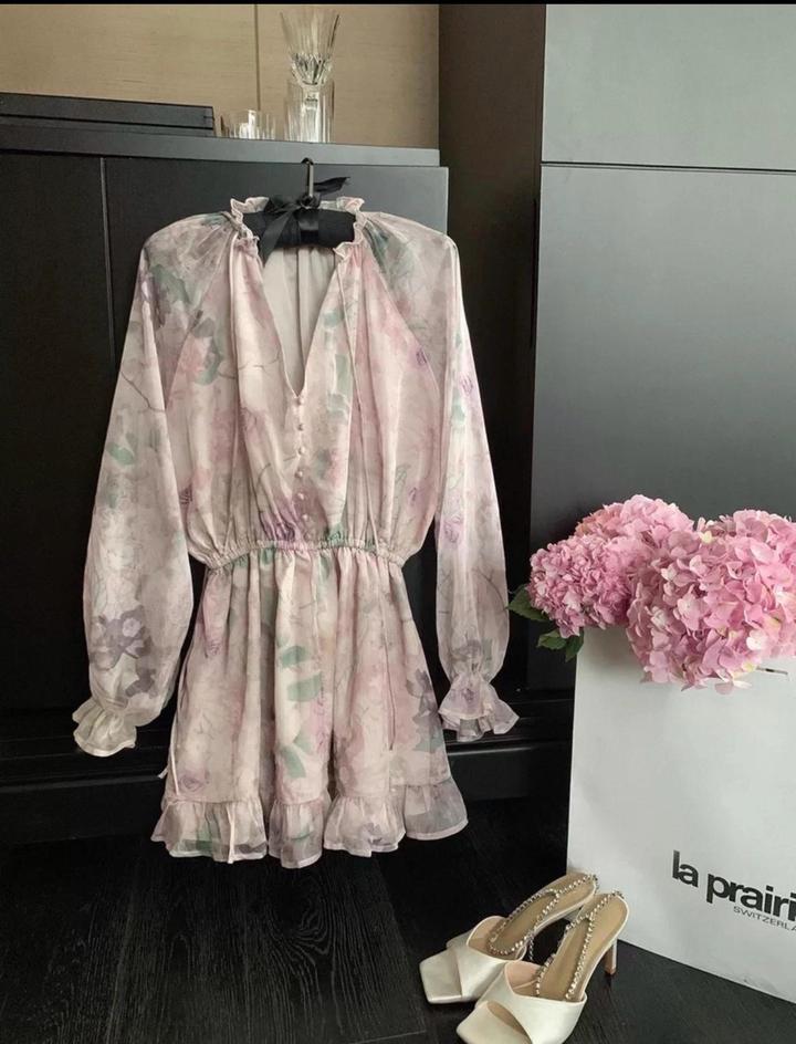 Нежная розовое платье