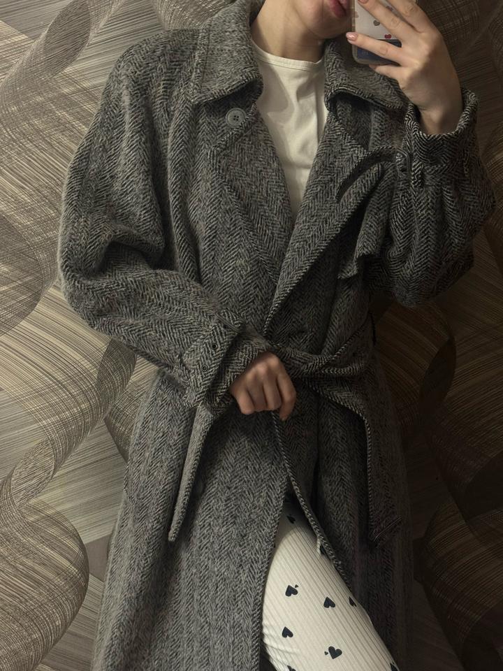 Пальто из альпаки и овечьей шерсти