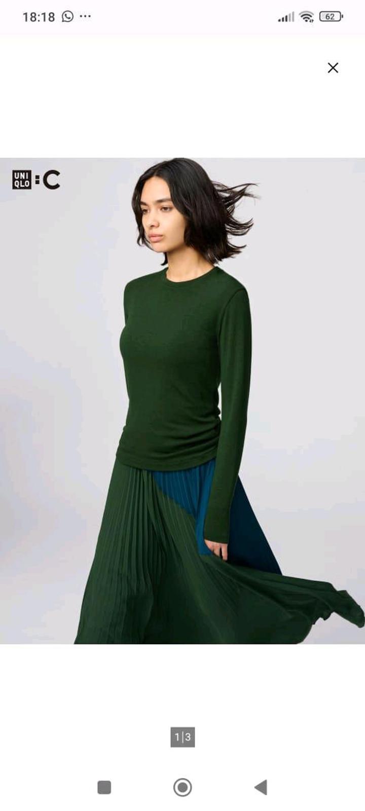 Кашемировый лонгслив Uniqlo