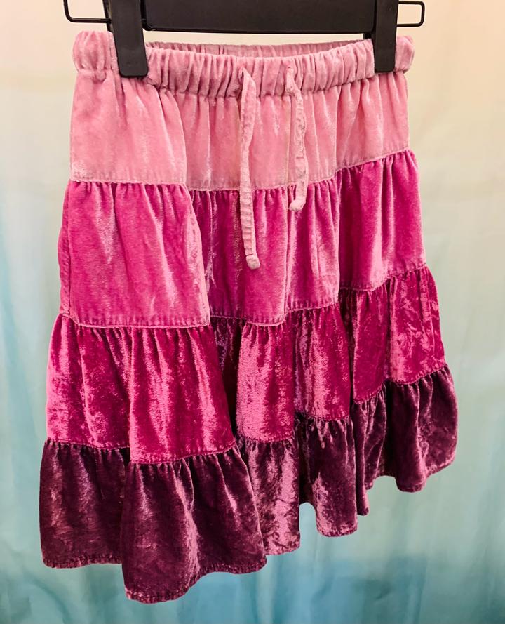 Бархатная юбочка для девочки