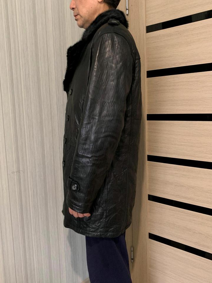 РАСПродажа,Скидка,Доставка 50-52-54р Бизон+Норка. Дублёнка "МятаяКожа"