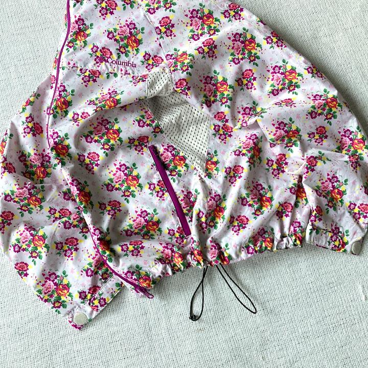Columbia flower windbreaker