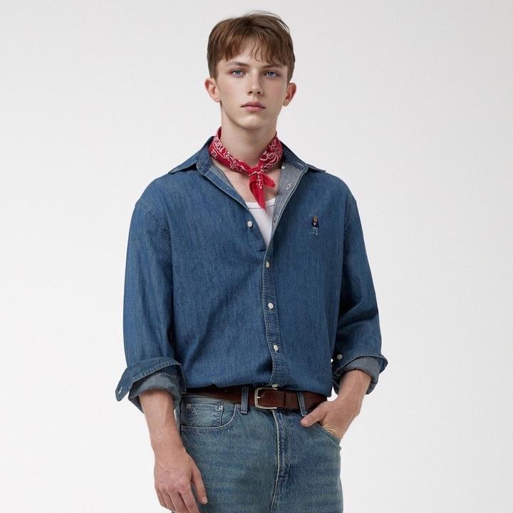 рубашка из денима