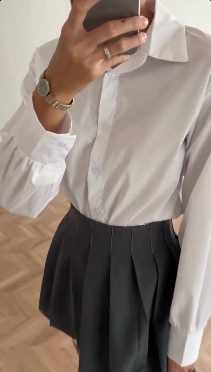 Рубашка с баской (платье)