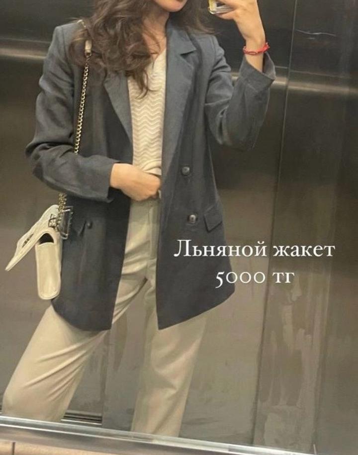 Льняной жакет