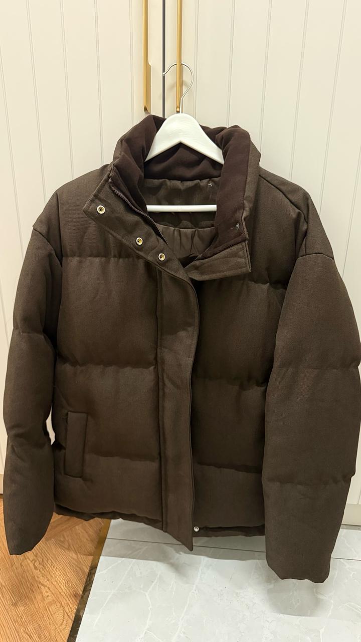 Коричневая драп куртка