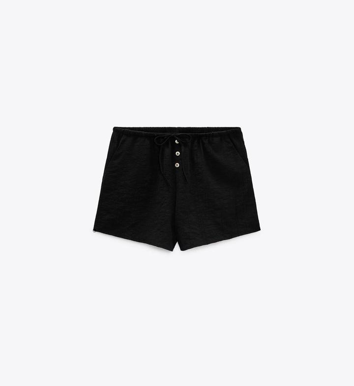 Zara шорты с рельефным узором