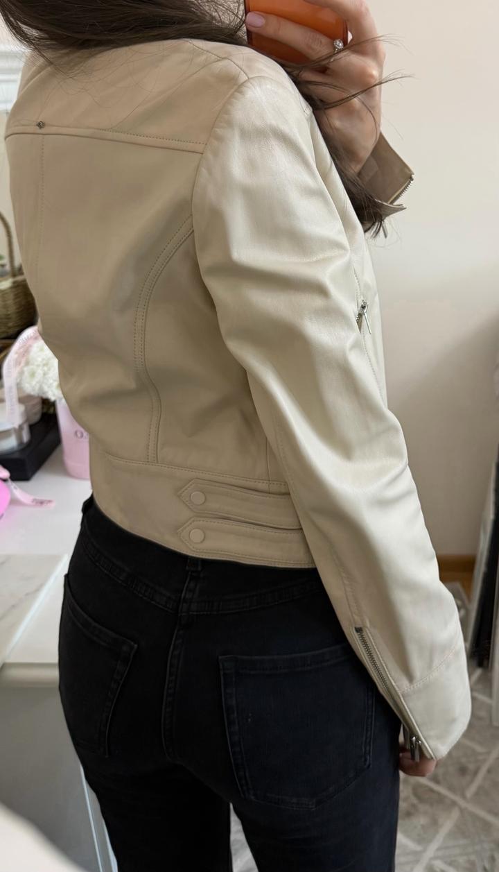 Оригинальная Куртка sportmax из натуральной кожи