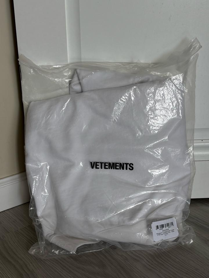 Худи Vetements белое