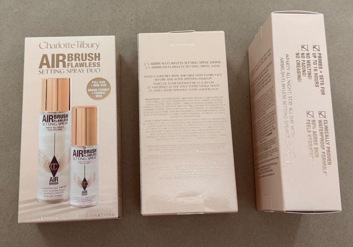 Charlotte Tilbury Airbrush Flawless setting spray Duo,.