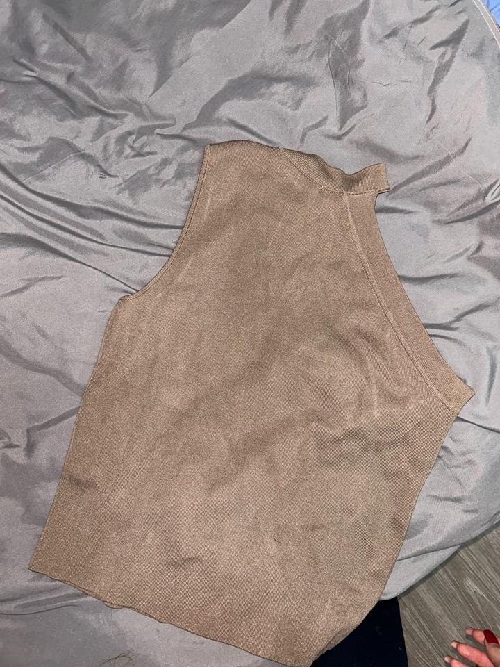 Бежевый Топик Zara🤎
