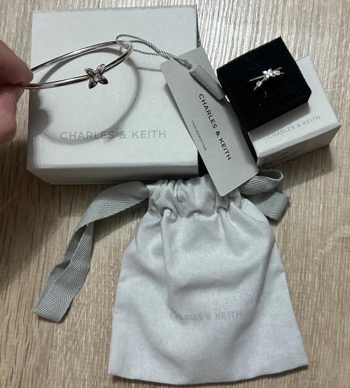 Браслет кольцо charles&keith оригинал комплект