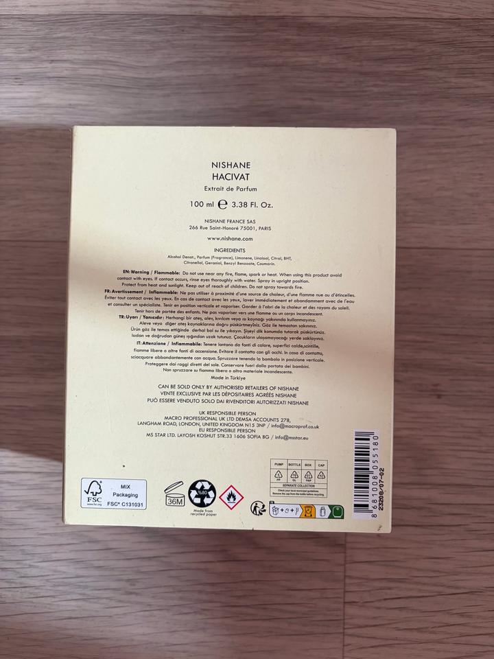 Парфюм Nishane Hacivat 100ML полный