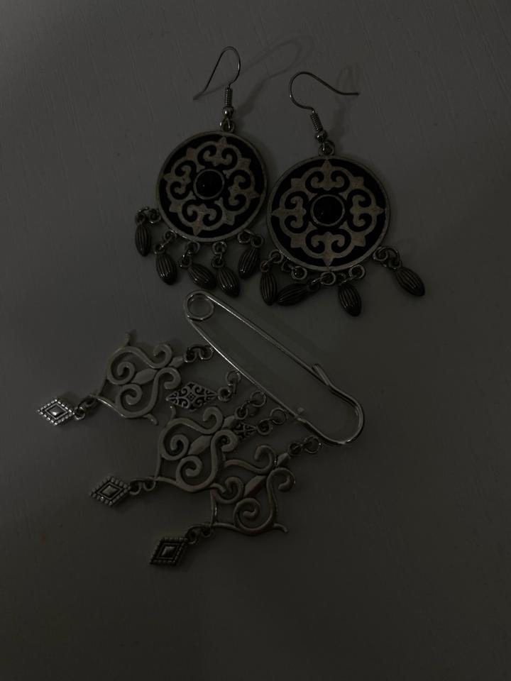 Серьги в этническом стиле (handmade-look)