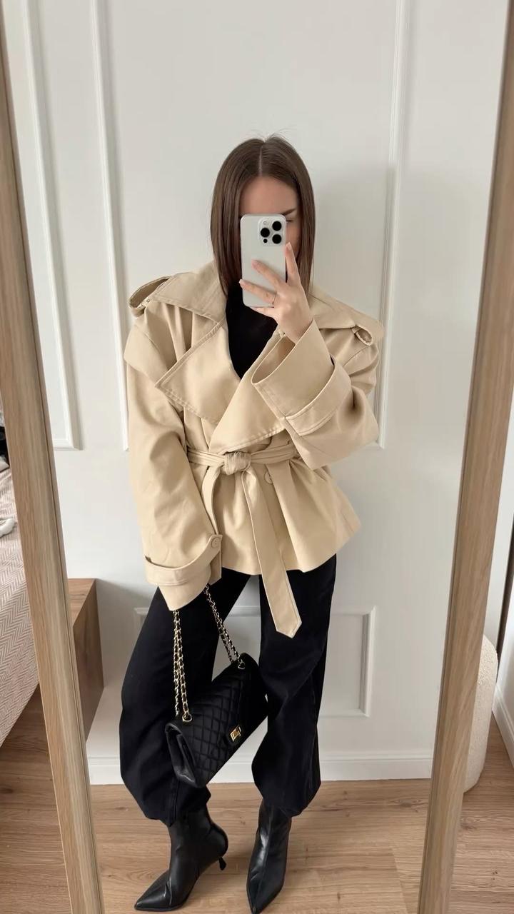 Тренч бежевый