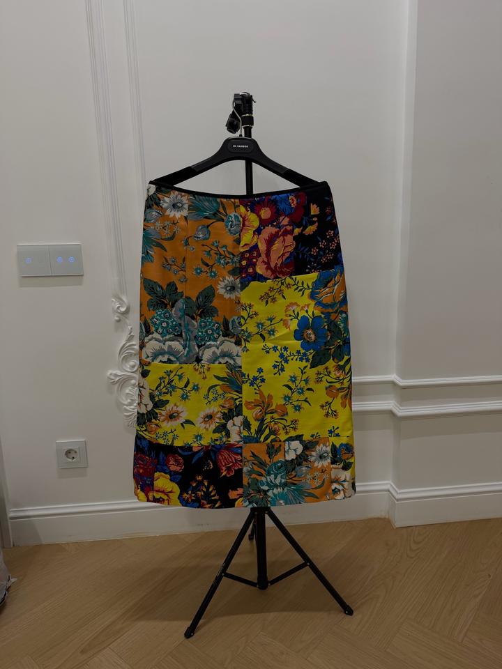 Юбка-миди Diane von Furstenberg (DVF) в стиле пэчворк