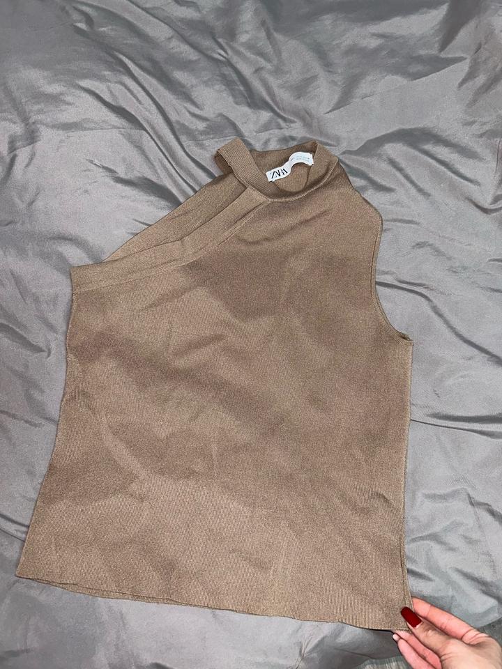 Бежевый Топик Zara🤎