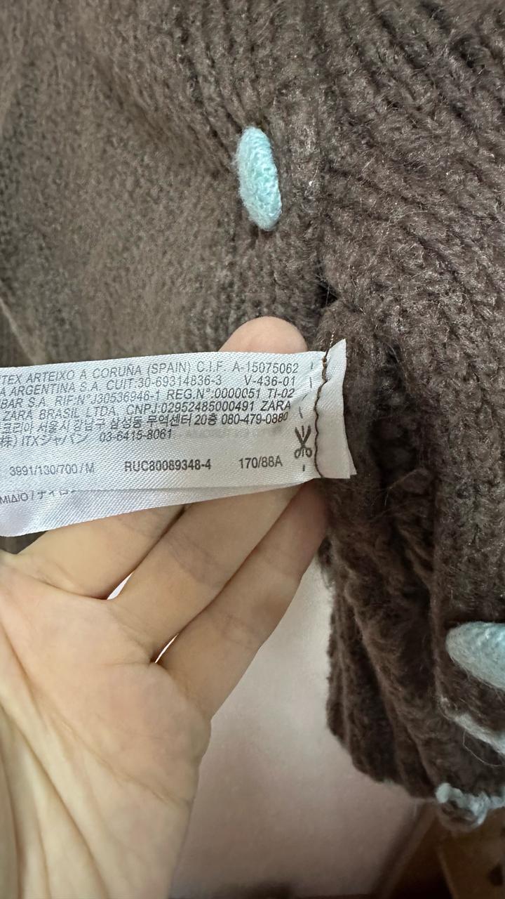 Кардиган Zara с акцентным воротником