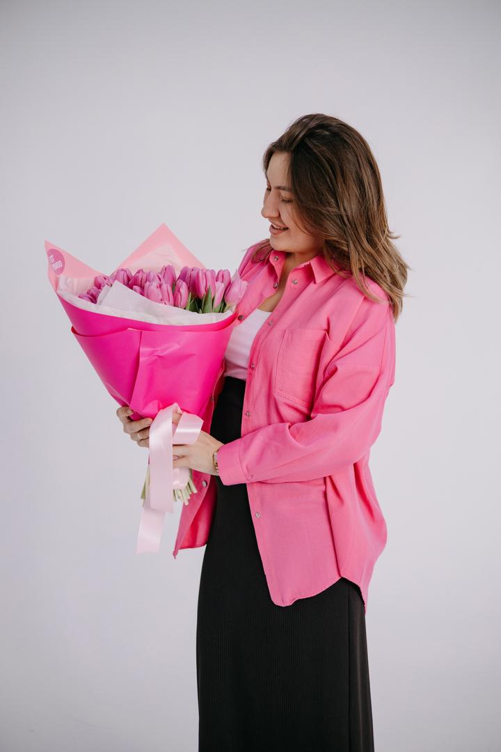 Розовая рубашка