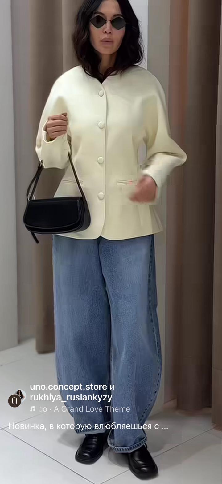 Белый пиджак Uno concept store