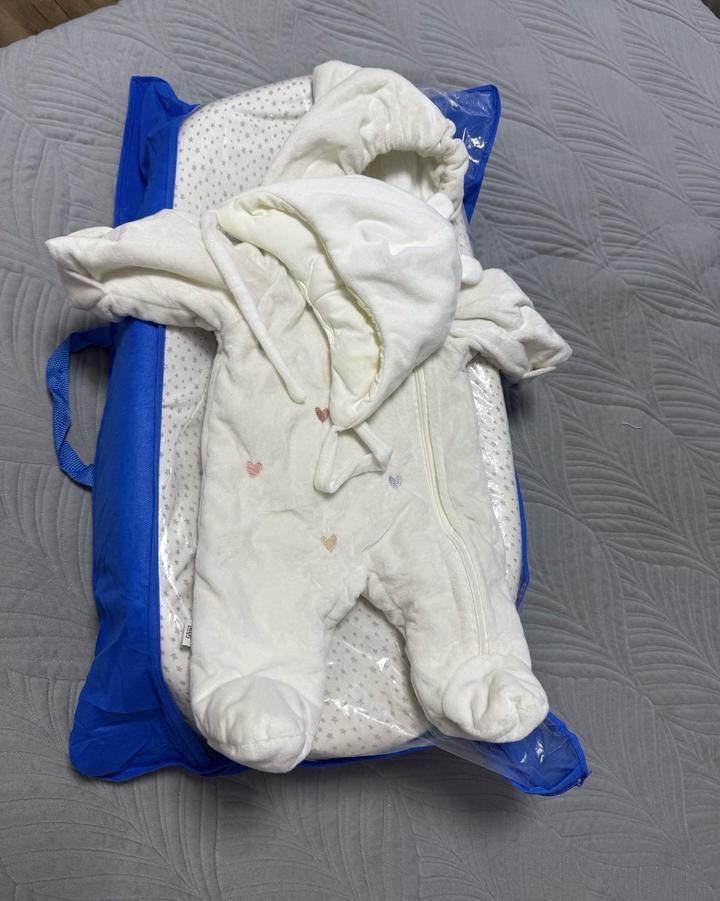 Кокон и комбез для новорождённого